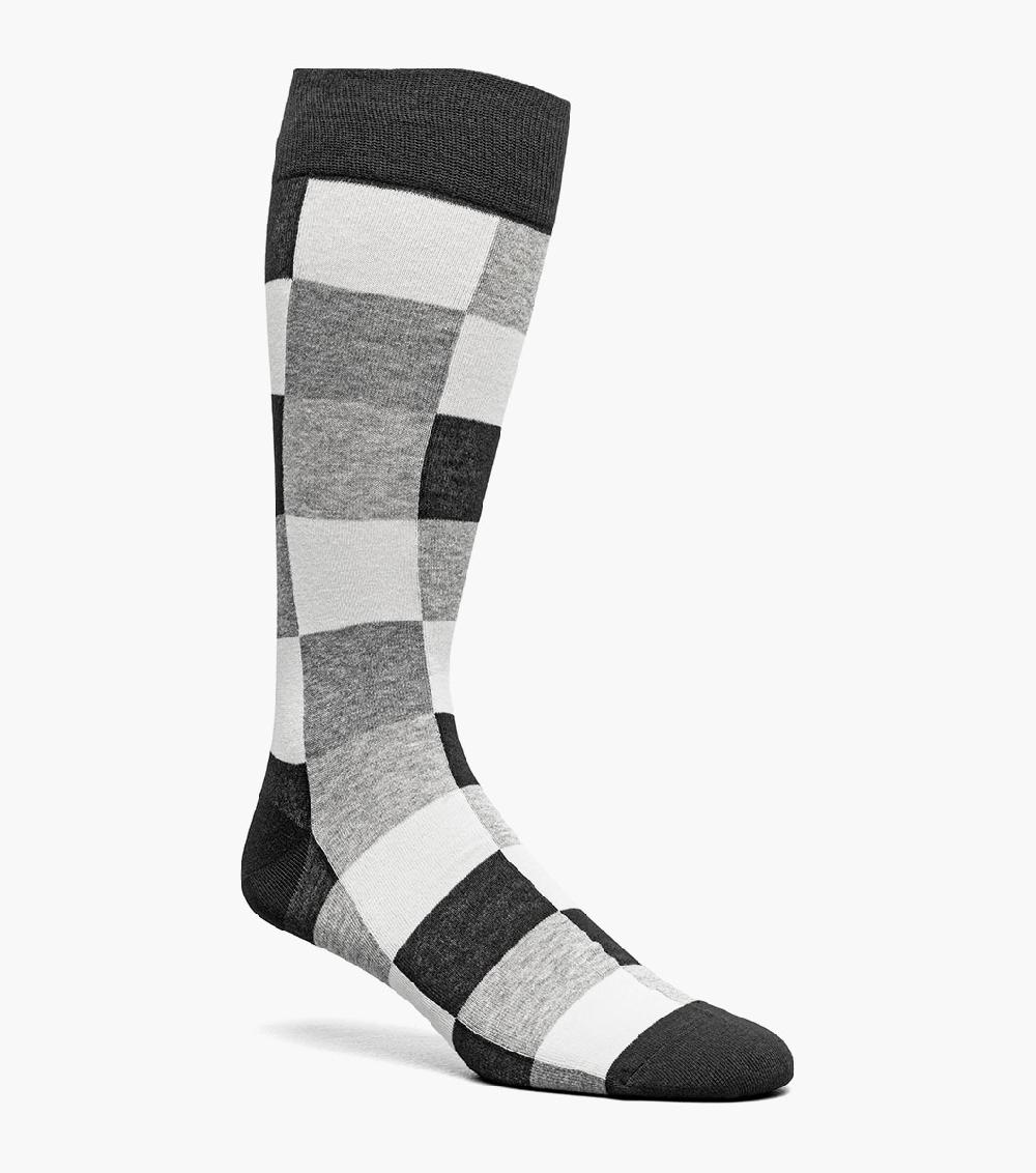 stacy adams Oversized Checks Men’s Crew Dress Sock Men’s Socks