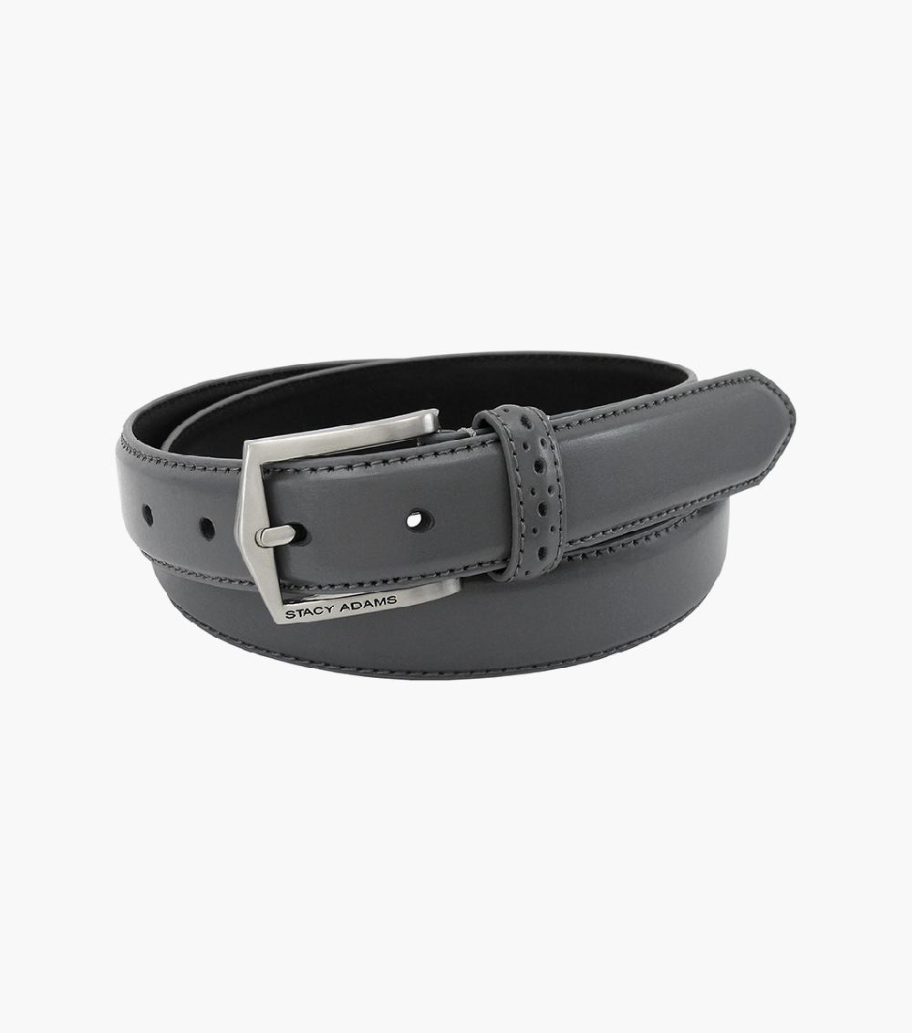 stacy adams Pinseal Perf Strap Genuine Leather Belt Men’s Belts