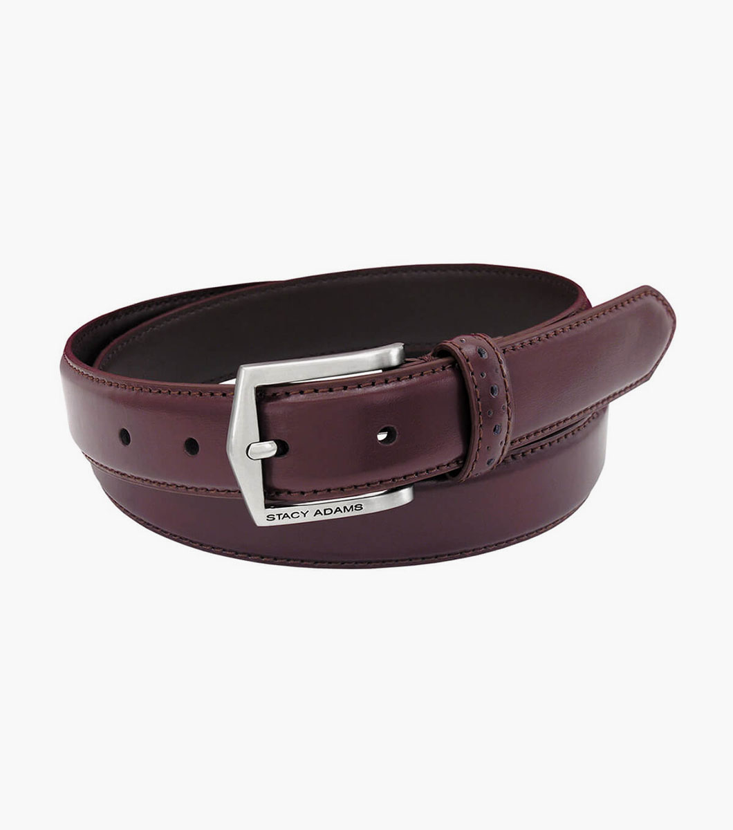 stacy adams Pinseal Perf Strap Genuine Leather Belt Men’s Belts