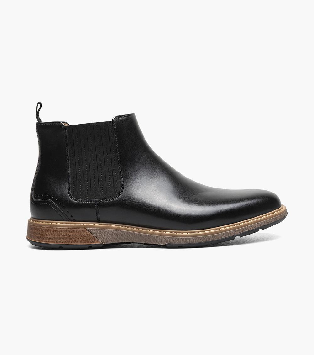 Stacy Adams Platt Plain Toe Chelsea Boot Men’s Casual Shoes