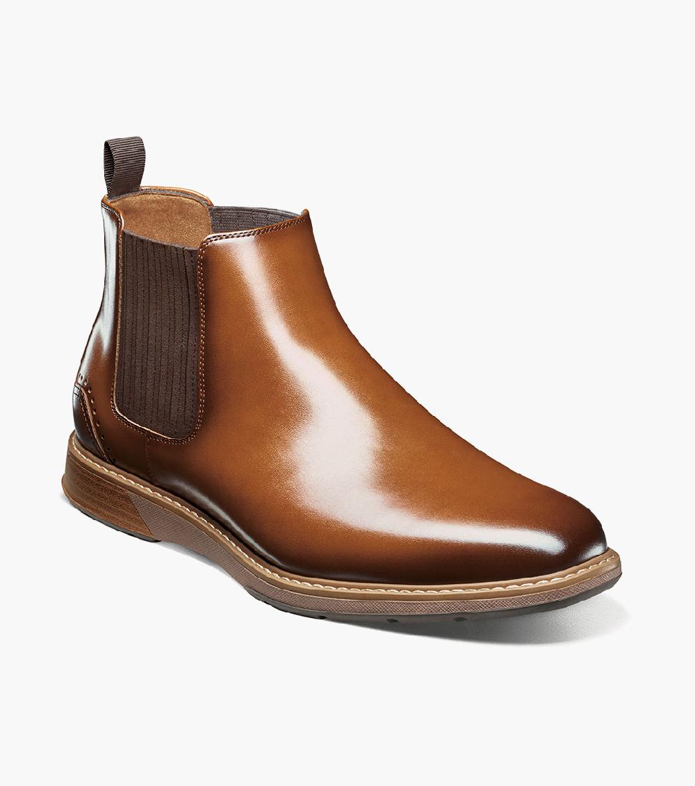 stacy adams Platt Plain Toe Chelsea Boot Men’s Casual Shoes