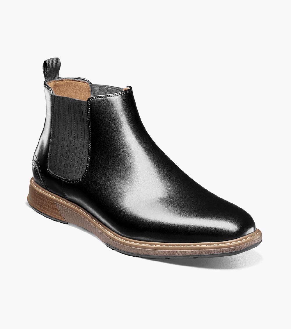 stacy adams Platt Plain Toe Chelsea Boot Men’s Casual Shoes