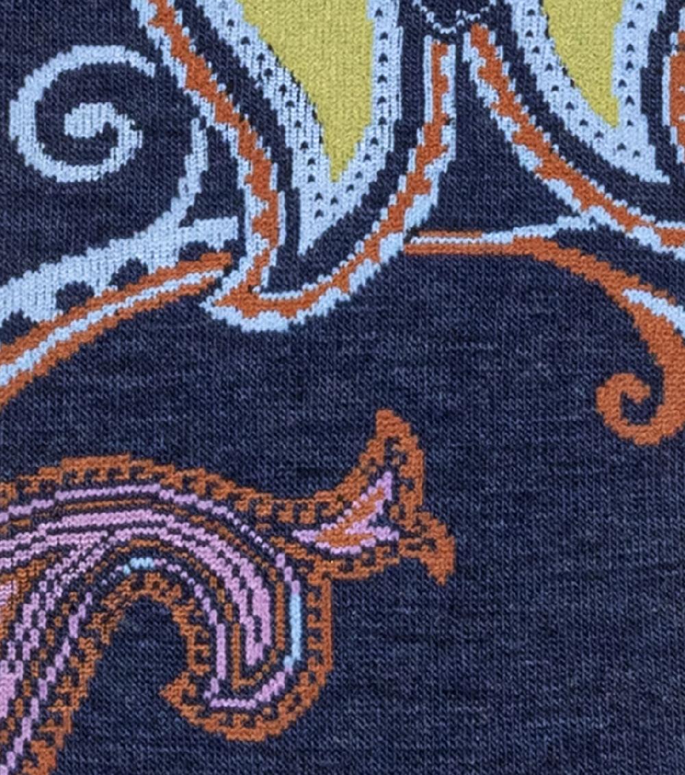 Stacy Adams Pop Of Paisley Men's Crew Dress Sock Men’s Socks