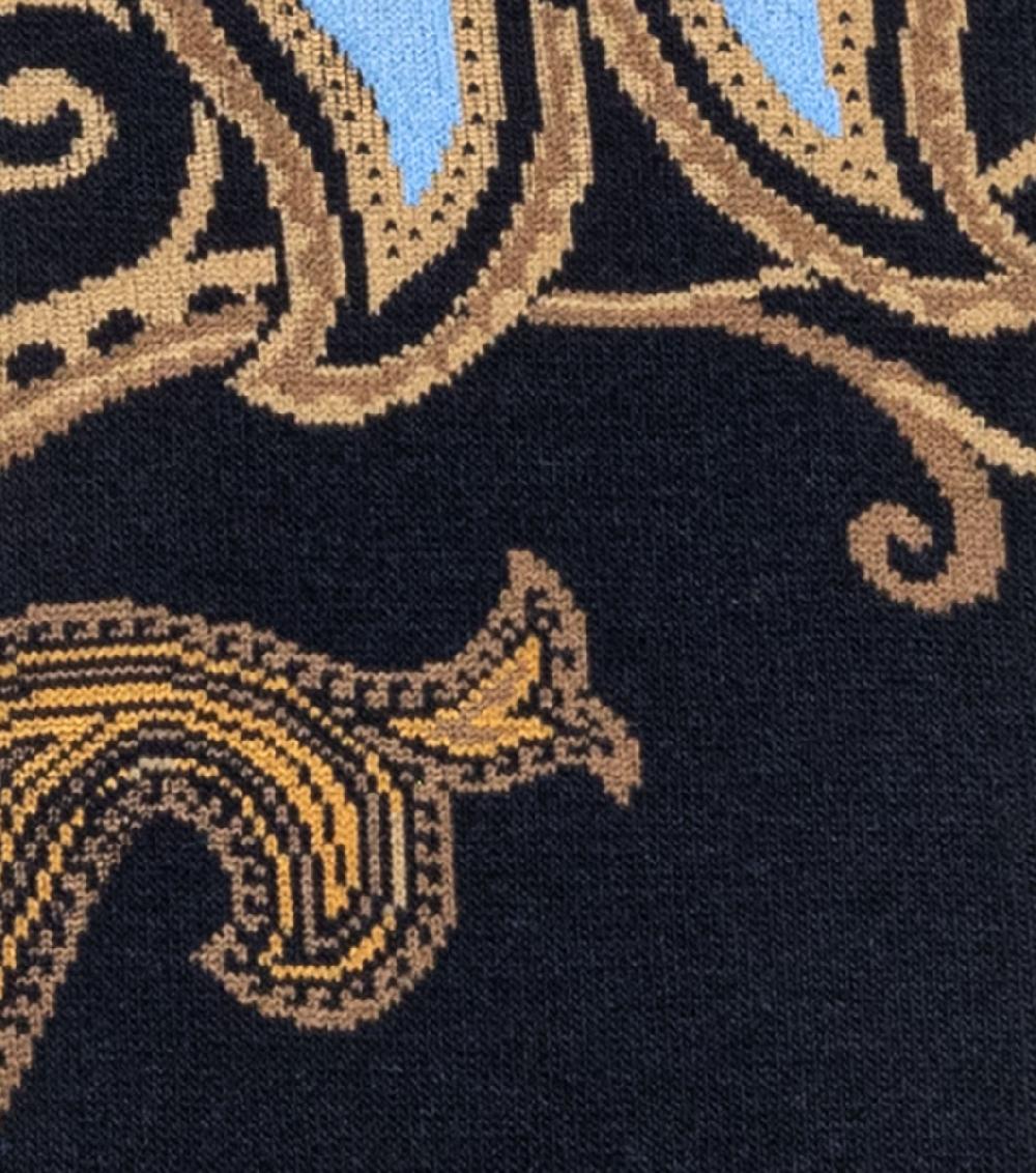 Stacy Adams Pop Of Paisley Men's Crew Dress Sock Men’s Socks