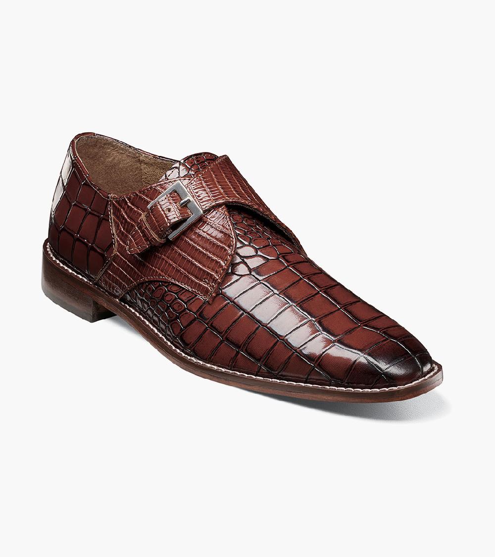 stacy adams Rapino Plain Toe Monk Strap Men’s Dress Shoes