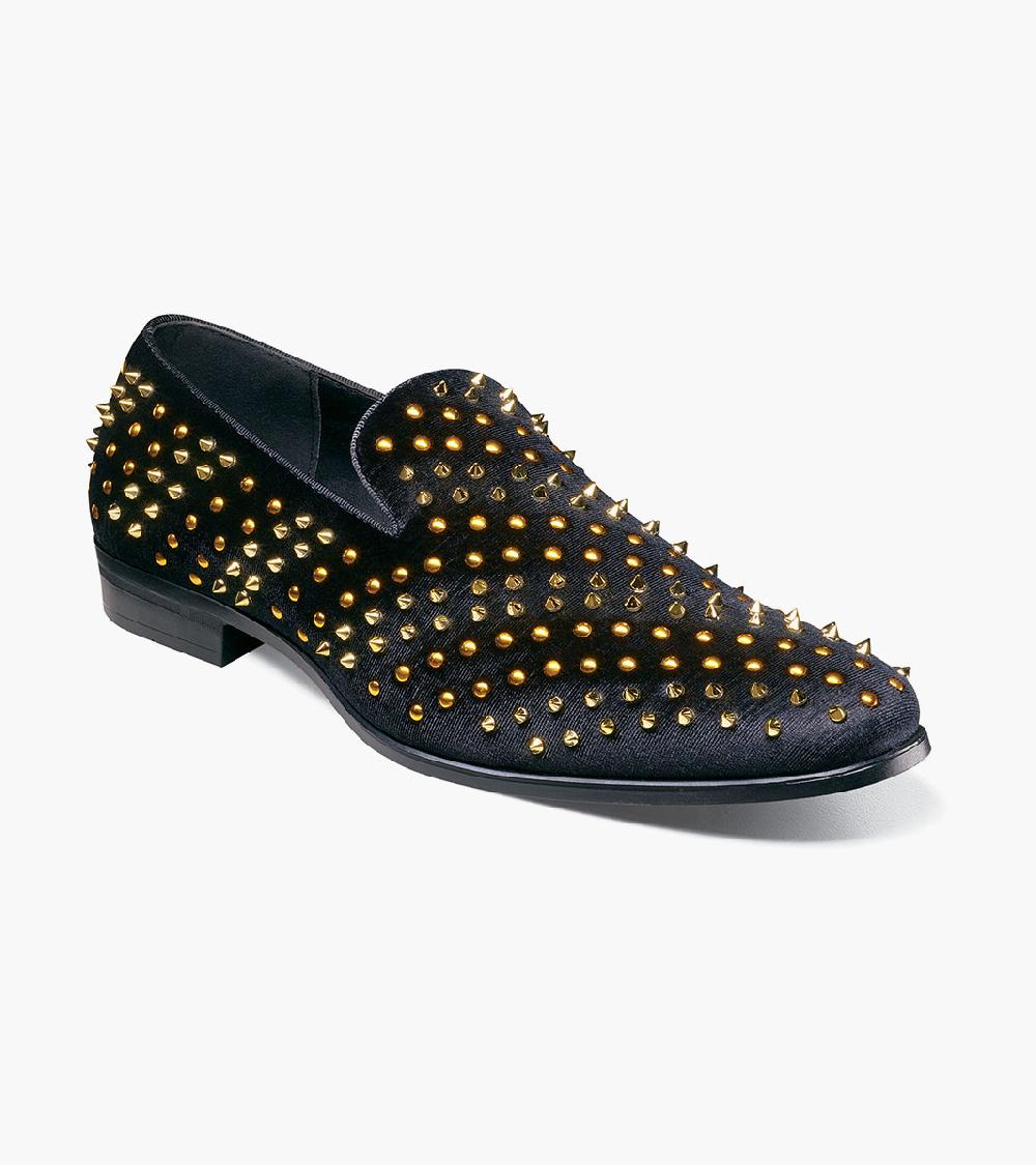 stacy adams Sabert Spike and Stud Slip On Men’s Dress Shoes