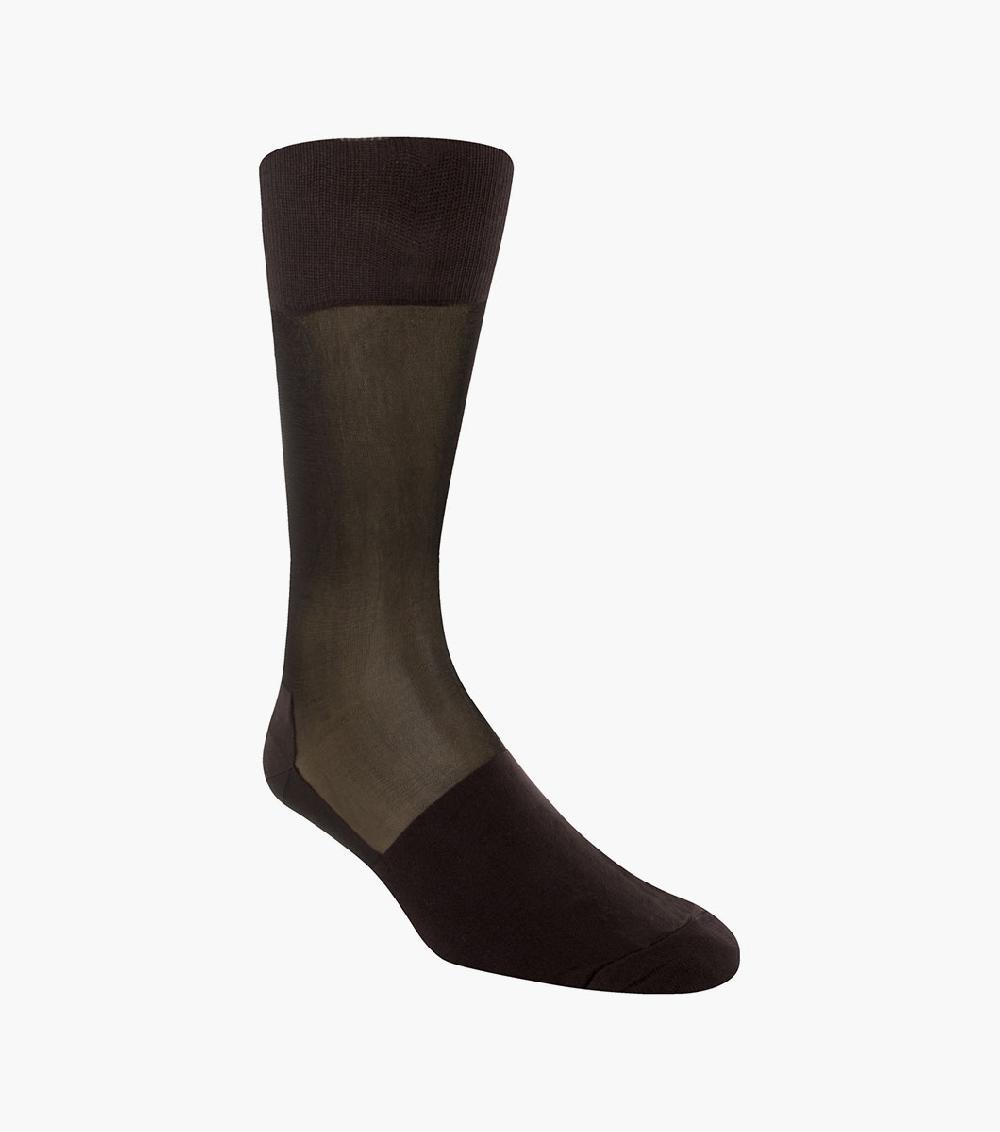 stacy adams Silky Sheer Men's Crew Dress Sock Men’s Socks