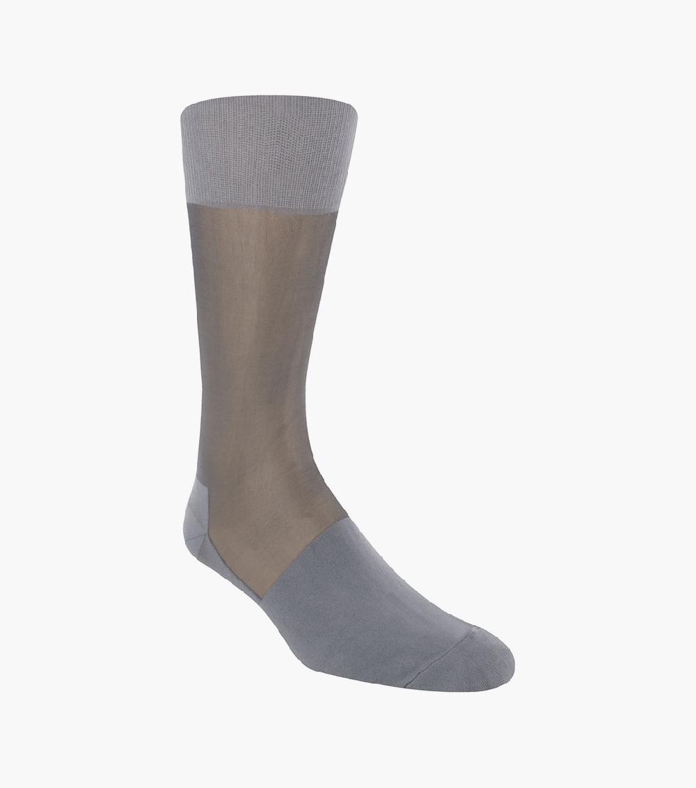 stacy adams Silky Sheer Men's Crew Dress Sock Men’s Socks