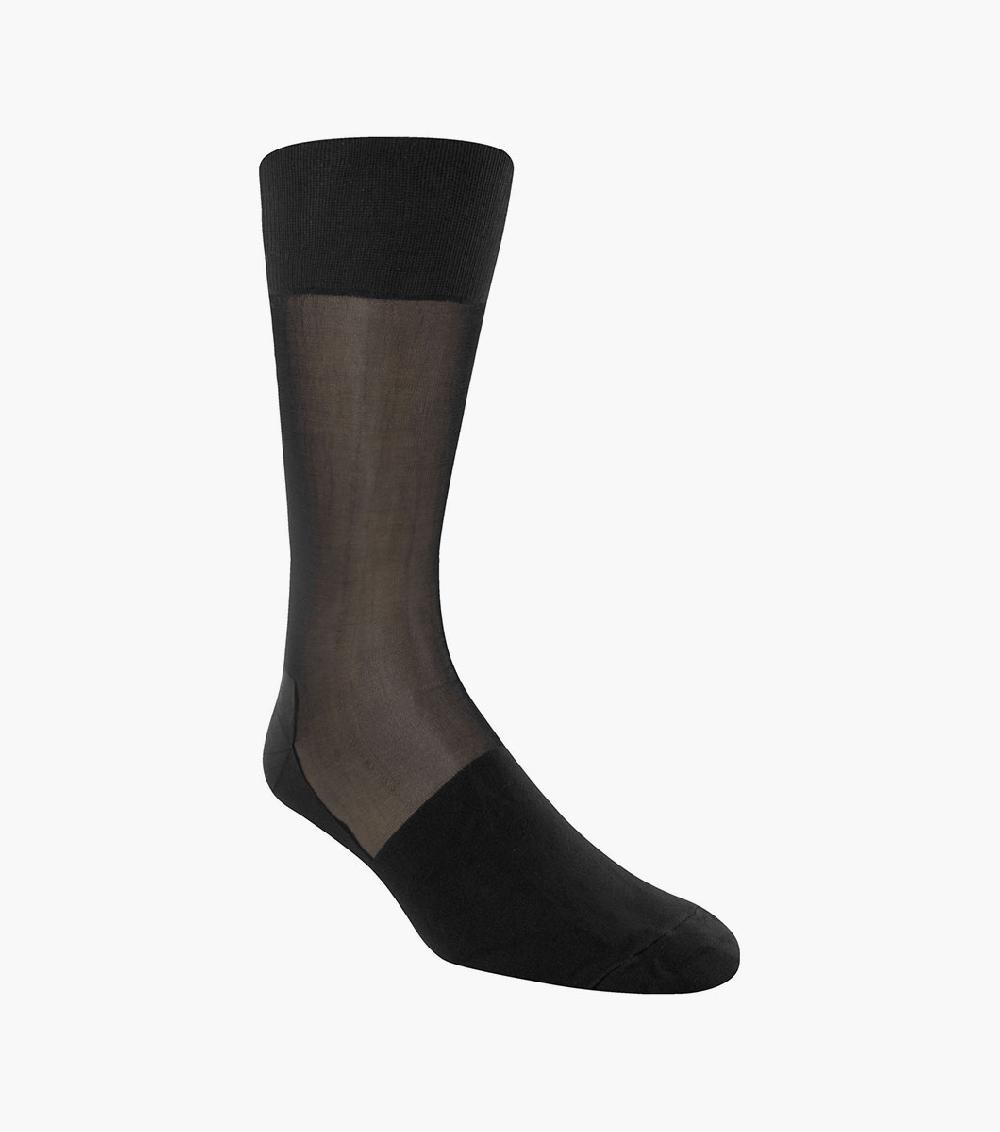 stacy adams Silky Sheer Men's Crew Dress Sock Men’s Socks