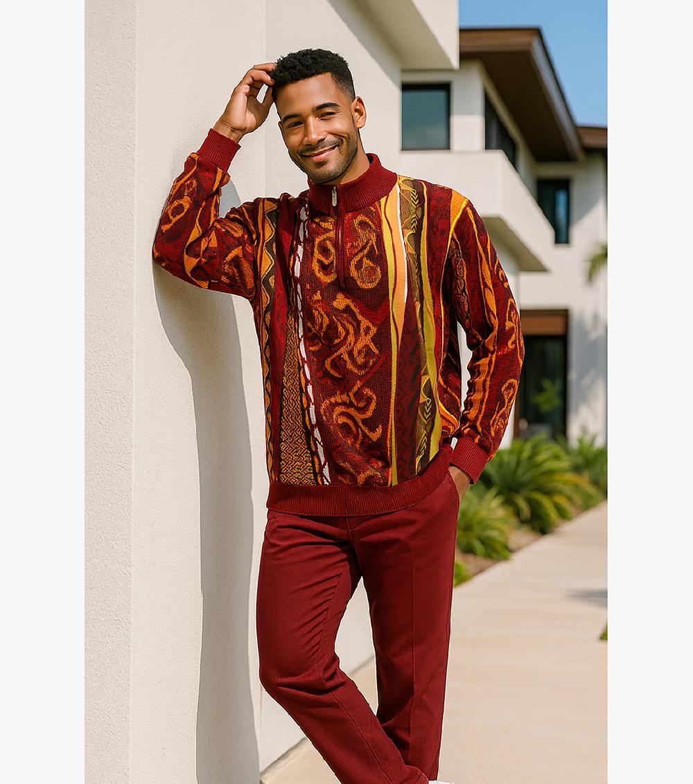 Stacy Adams Sinclair Quarter Zip Sweater Men’s Casual Wear