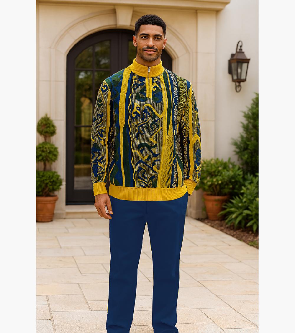 Stacy Adams Sinclair Quarter Zip Sweater Men’s Casual Wear