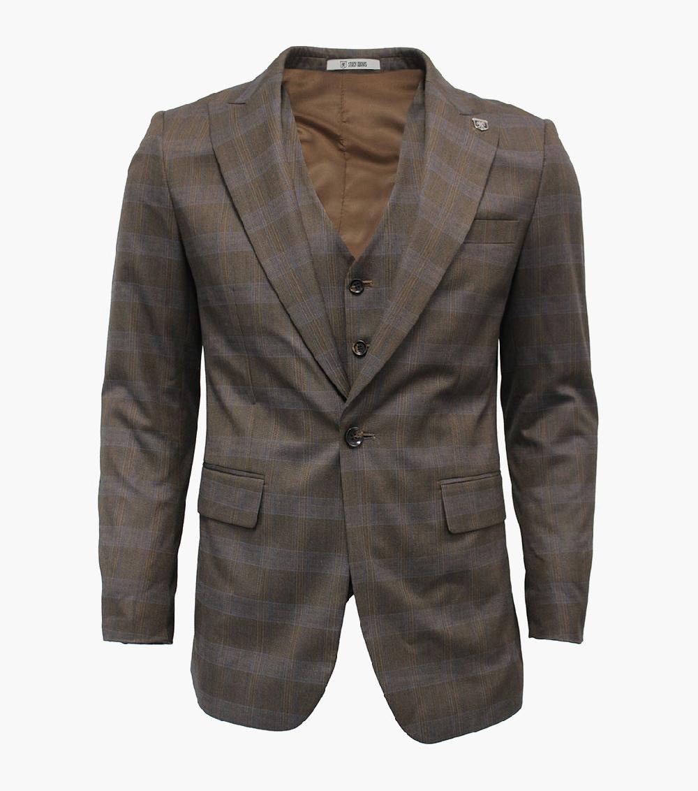 Stacy Adams Bale 3 Piece Vested Suit Men’s Suits