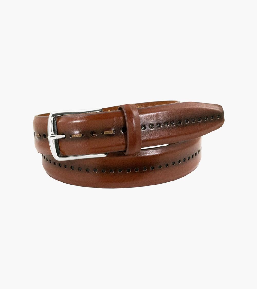 stacy adams Carnegie Perf Leather Belt Men’s Belts