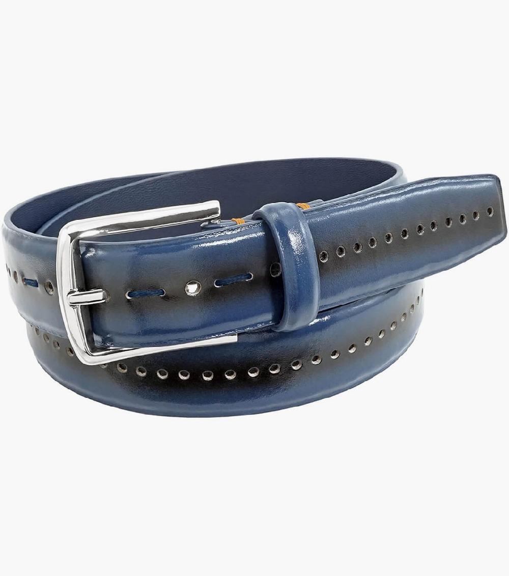 stacy adams Carnegie Perf Leather Belt Men’s Belts