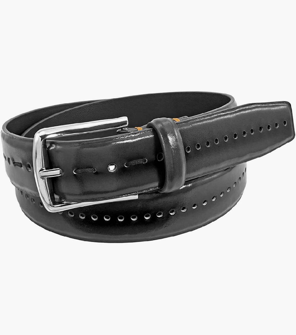 stacy adams Carnegie Perf Leather Belt Men’s Belts
