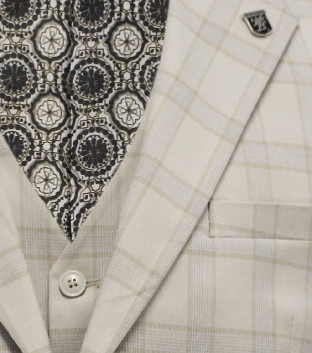 Stacy Adams Coogan 3 Piece Vested Suit Men’s Suits