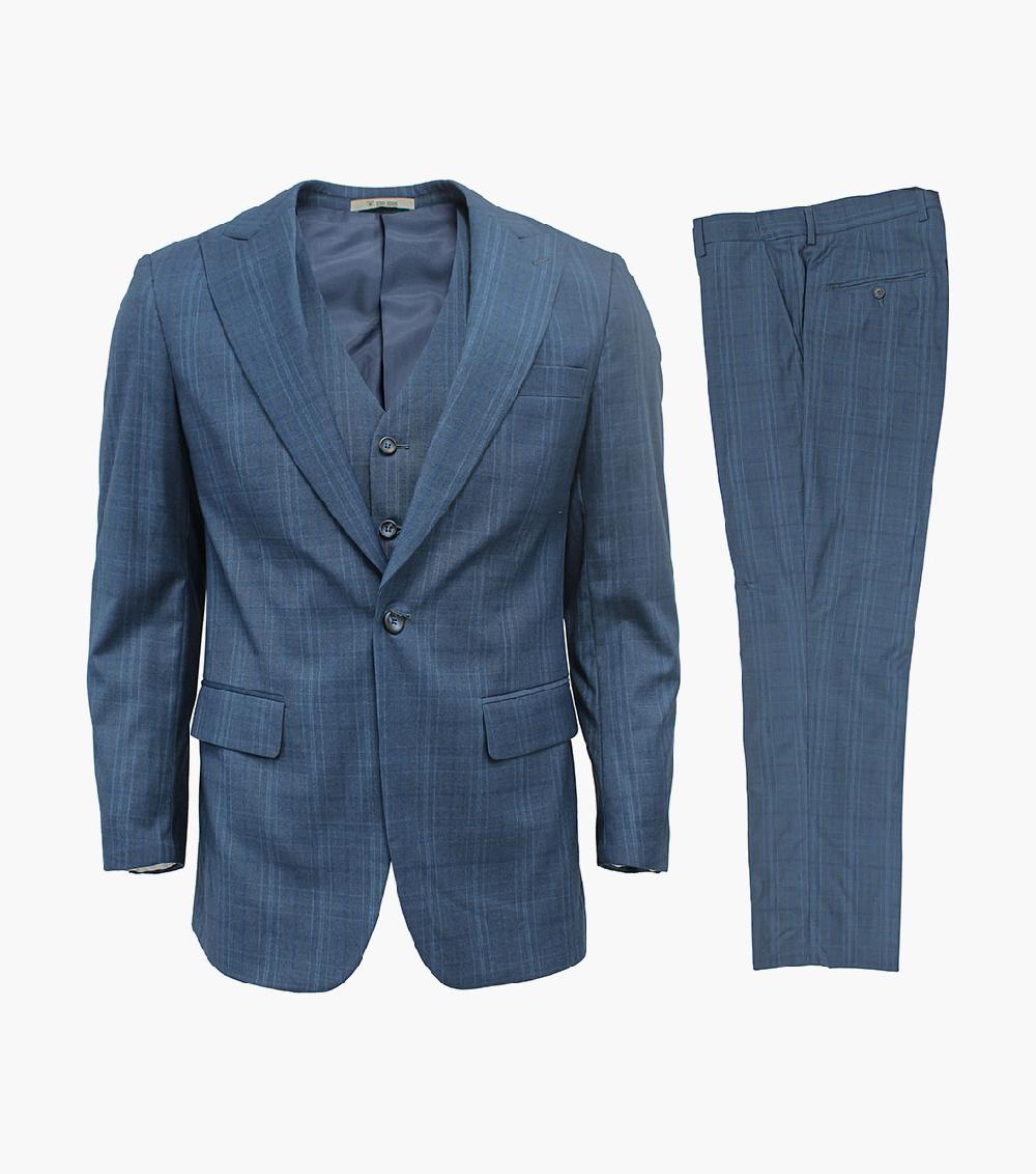 Stacy Adams Coppi 3 Piece Vested Suit Men’s Suits