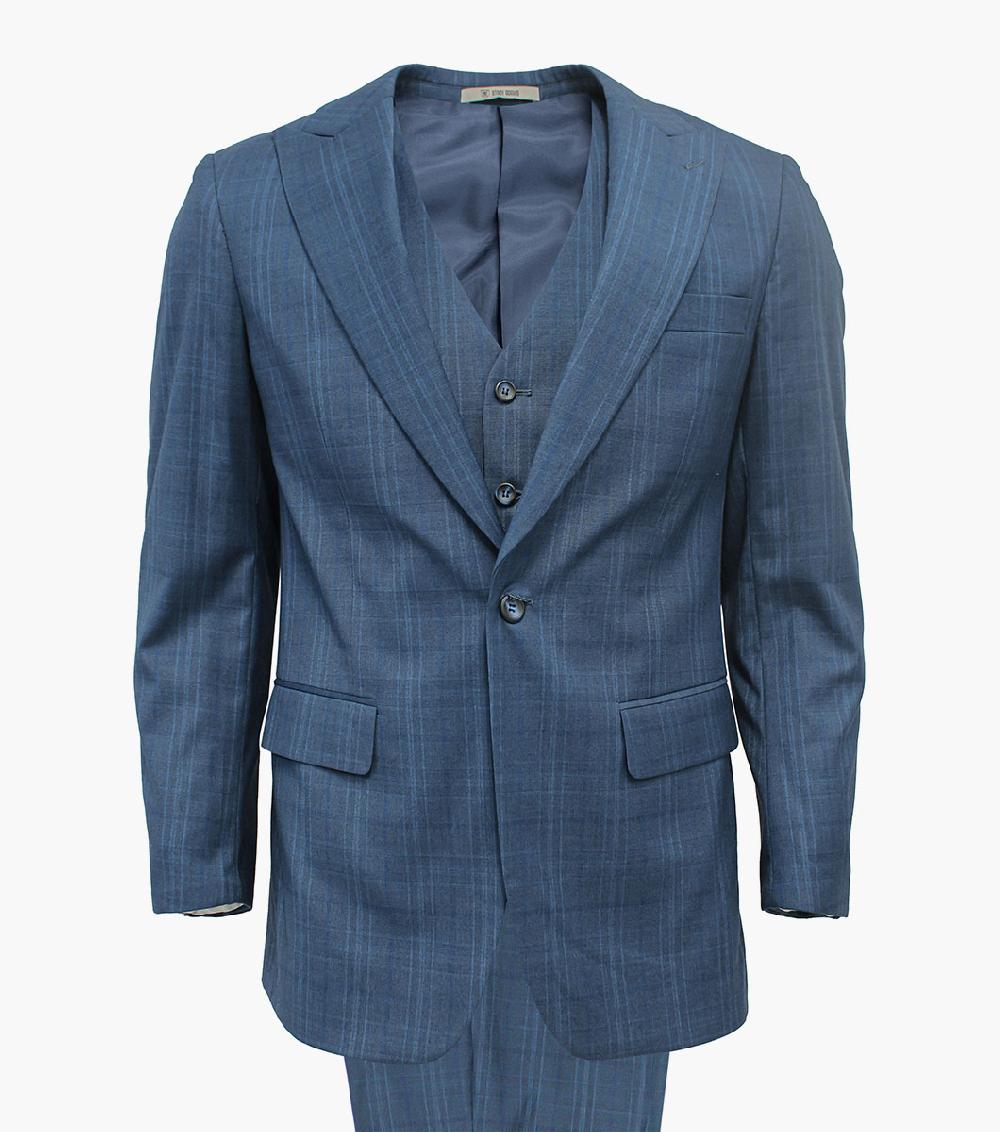 stacy adams Coppi 3 Piece Vested Suit Men’s Suits