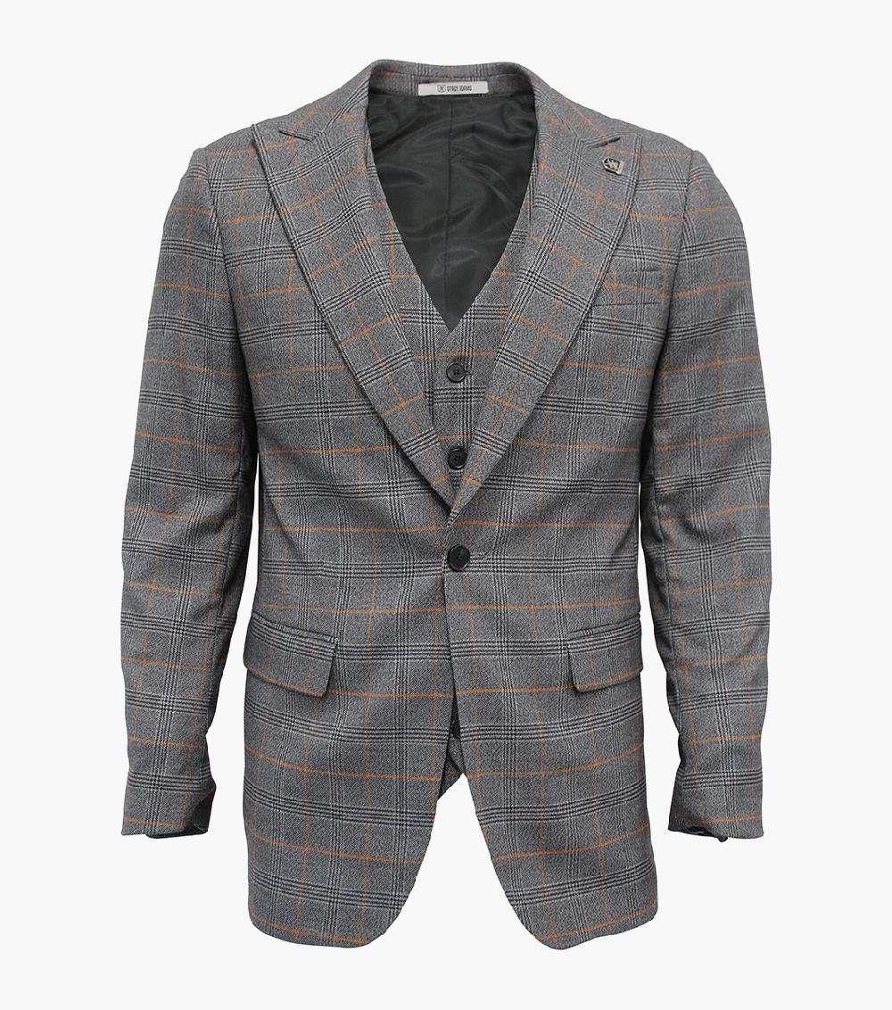 Stacy Adams Crowe 3 Piece Vested Suit Men’s Suits