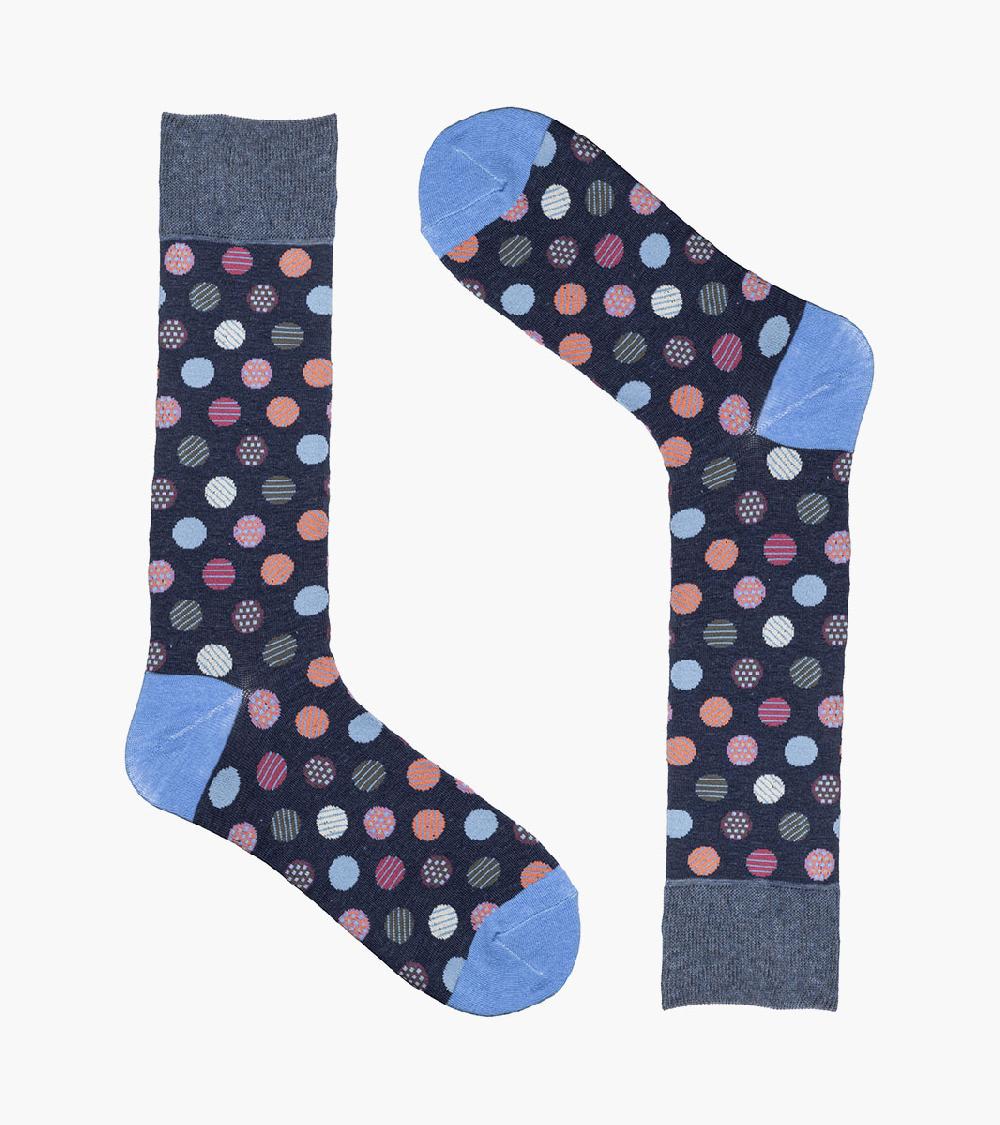 Stacy Adams Dots Men's Crew Dress Sock Men’s Socks