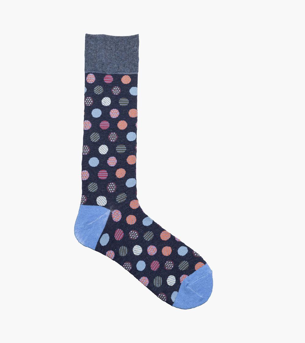 Stacy Adams Dots Men's Crew Dress Sock Men’s Socks
