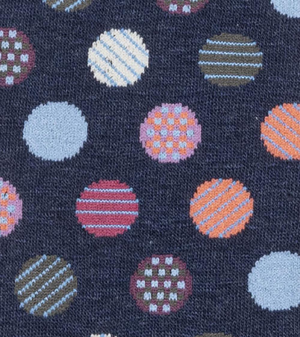 Stacy Adams Dots Men's Crew Dress Sock Men’s Socks