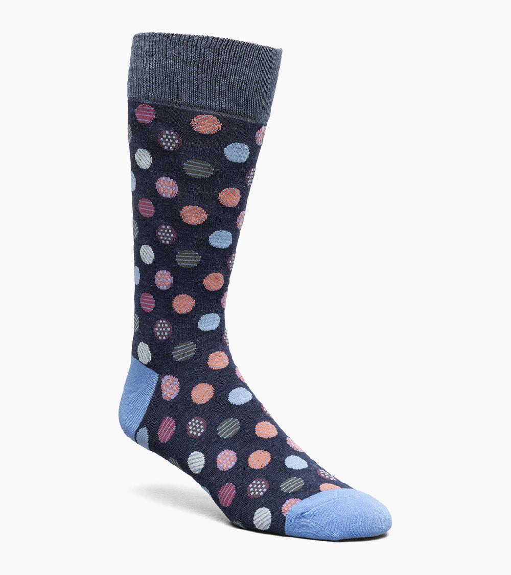 stacy adams Dots Men's Crew Dress Sock Men’s Socks