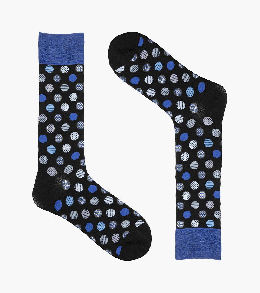 Stacy Adams Dots Men's Crew Dress Sock Men’s Socks