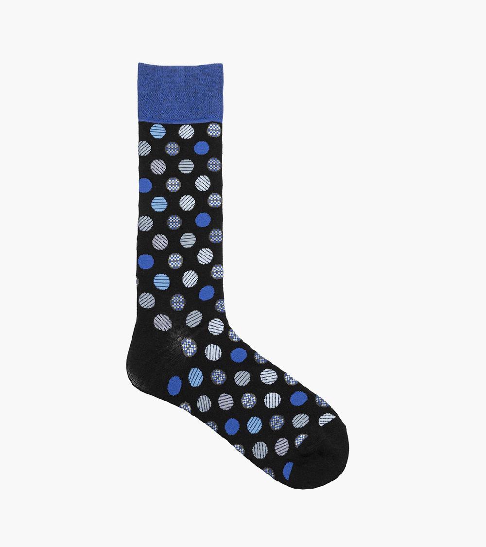 Stacy Adams Dots Men's Crew Dress Sock Men’s Socks