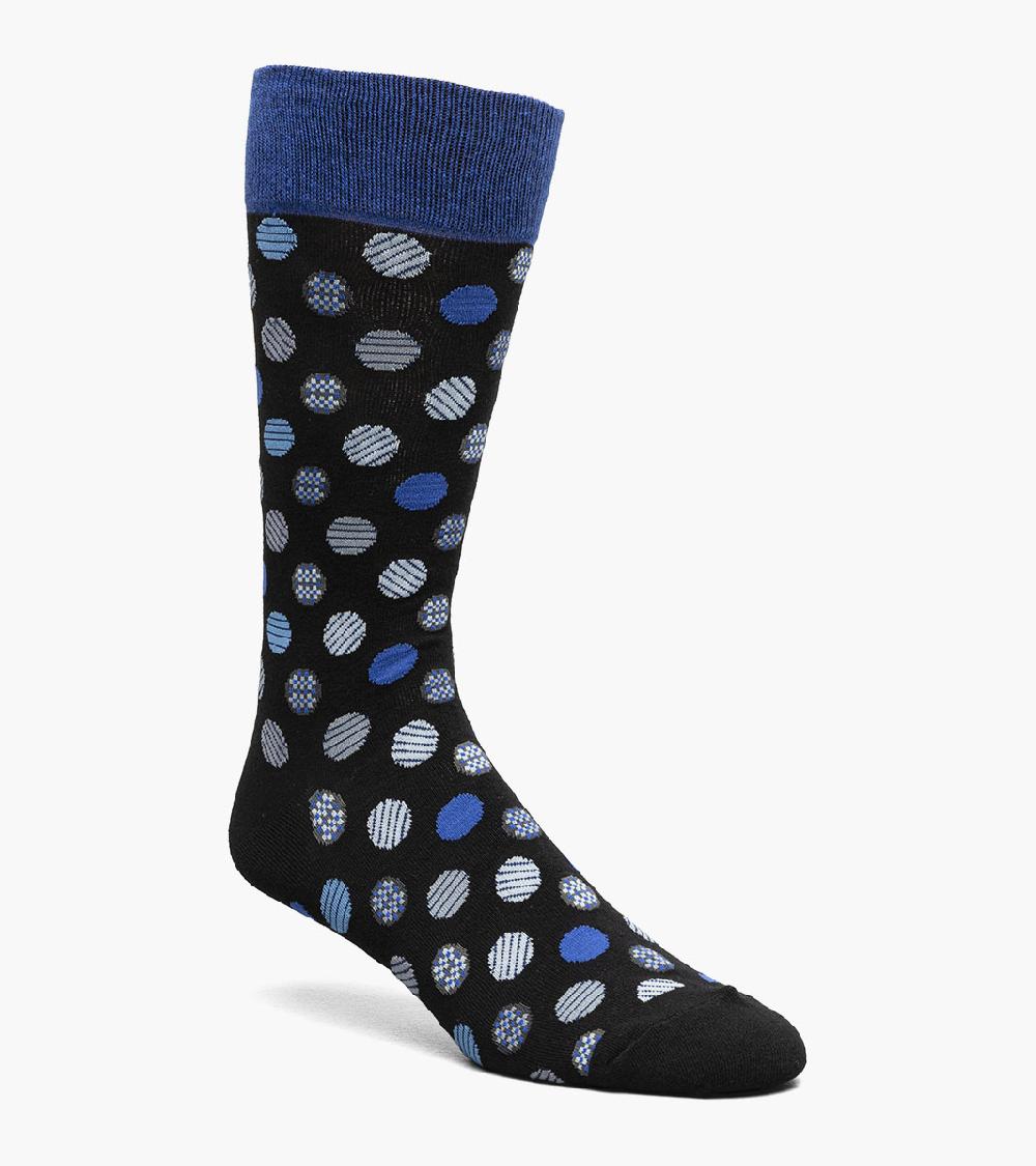 stacy adams Dots Men's Crew Dress Sock Men’s Socks