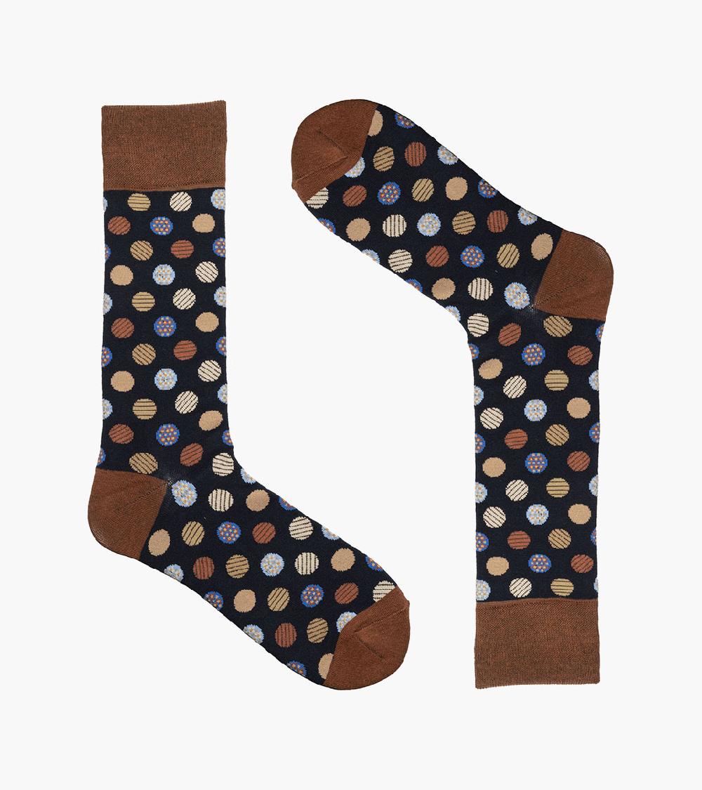 Stacy Adams Dots Men's Crew Dress Sock Men’s Socks