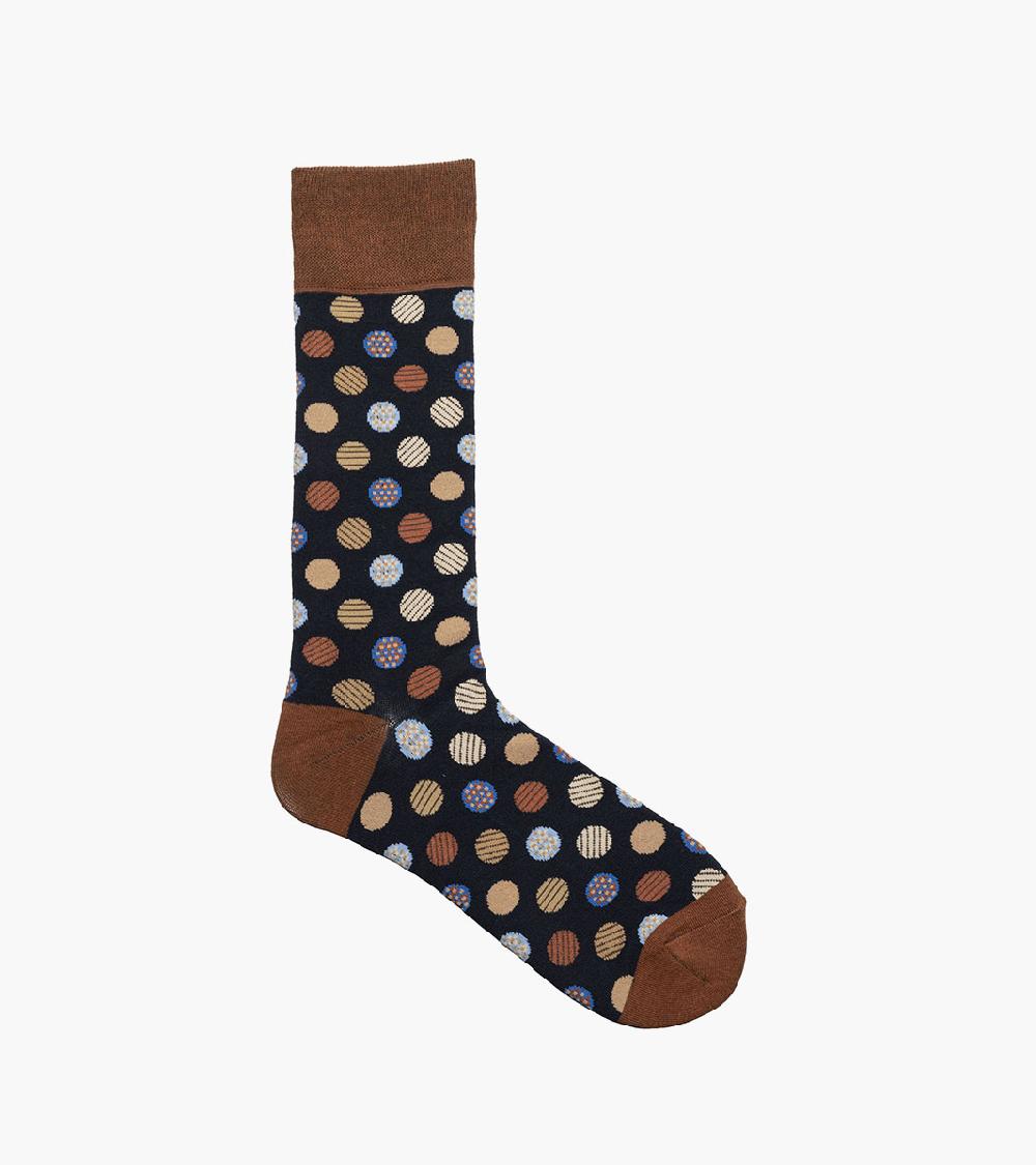 Stacy Adams Dots Men's Crew Dress Sock Men’s Socks