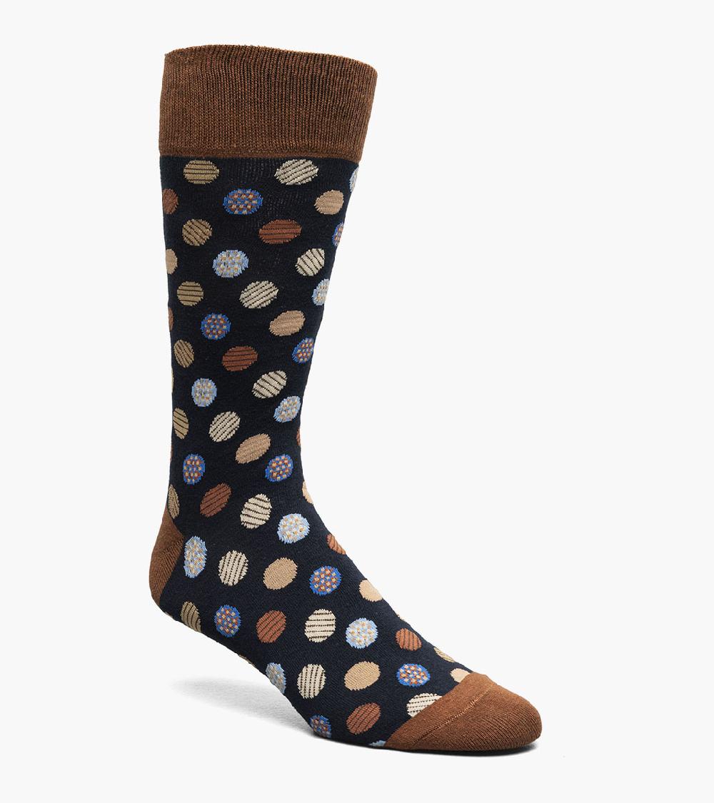stacy adams Dots Men's Crew Dress Sock Men’s Socks