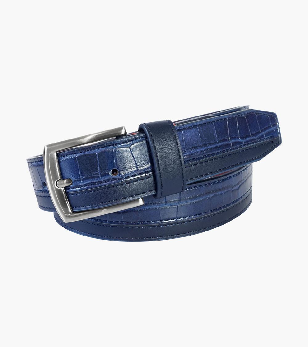 stacy adams Durant Croc Embossed Belt Men’s Belts