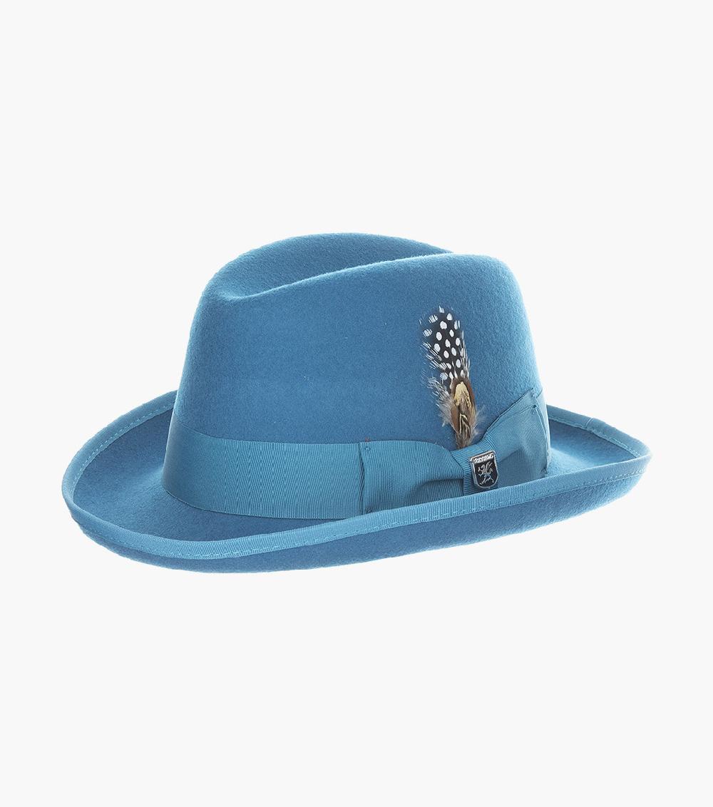 stacy adams Elias Homburg Hat Wool Hat Men’s Hats