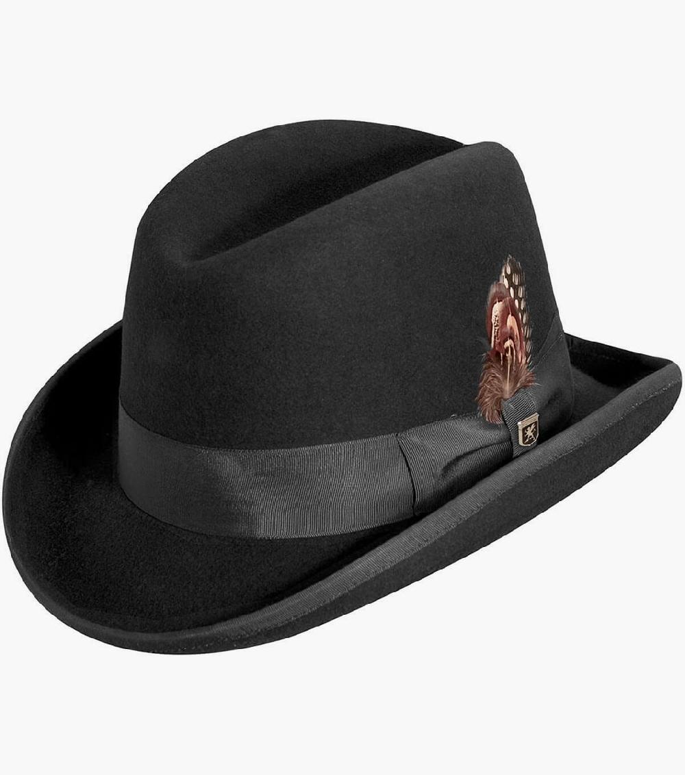 stacy adams Elias Homburg Hat Wool Hat Men’s Hats
