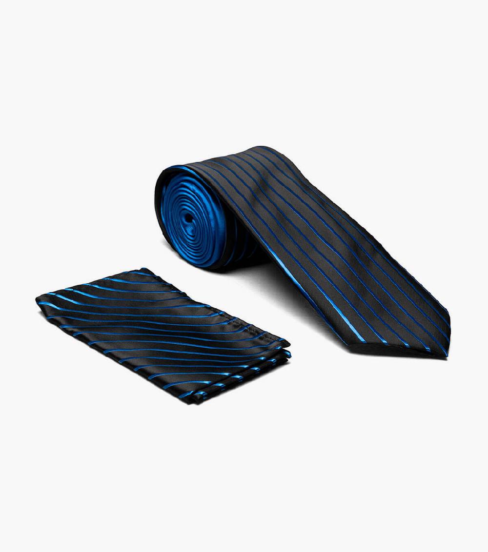 stacy adams Formal Royal Tie & Hanky Set Men’s Ties