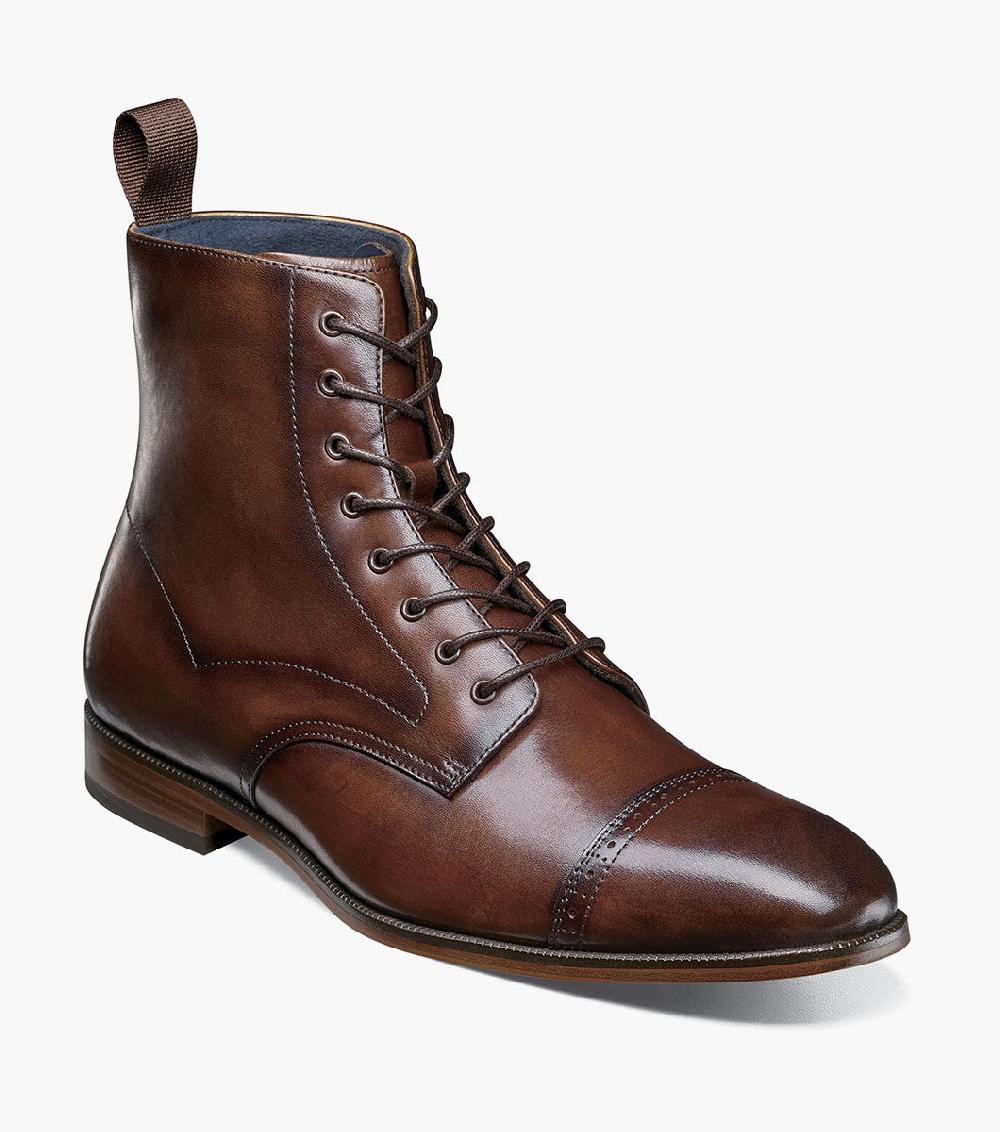 stacy adams Henry Cap Toe Lace Up Boot Men’s Boots