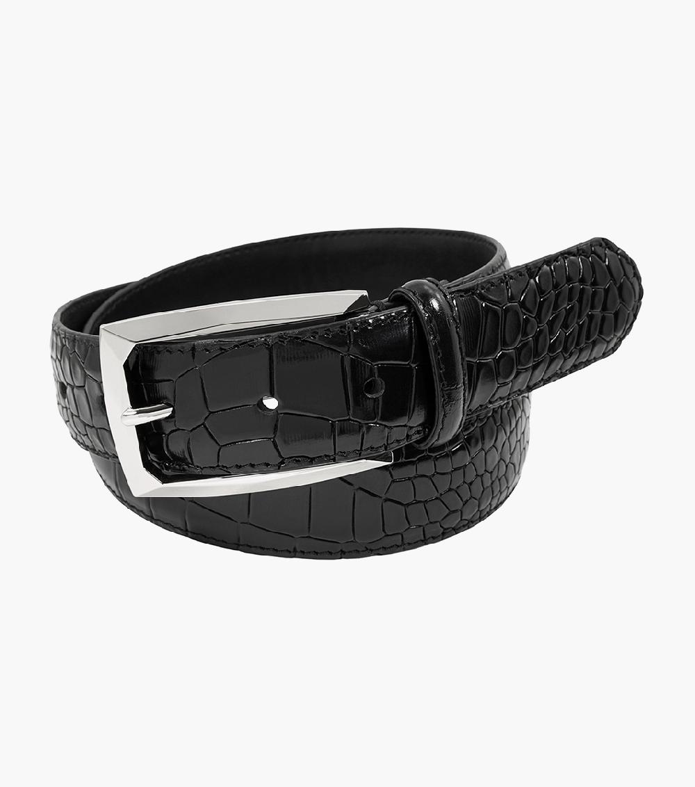stacy adams Ozzie Croc Emboss Belt Men’s Belts