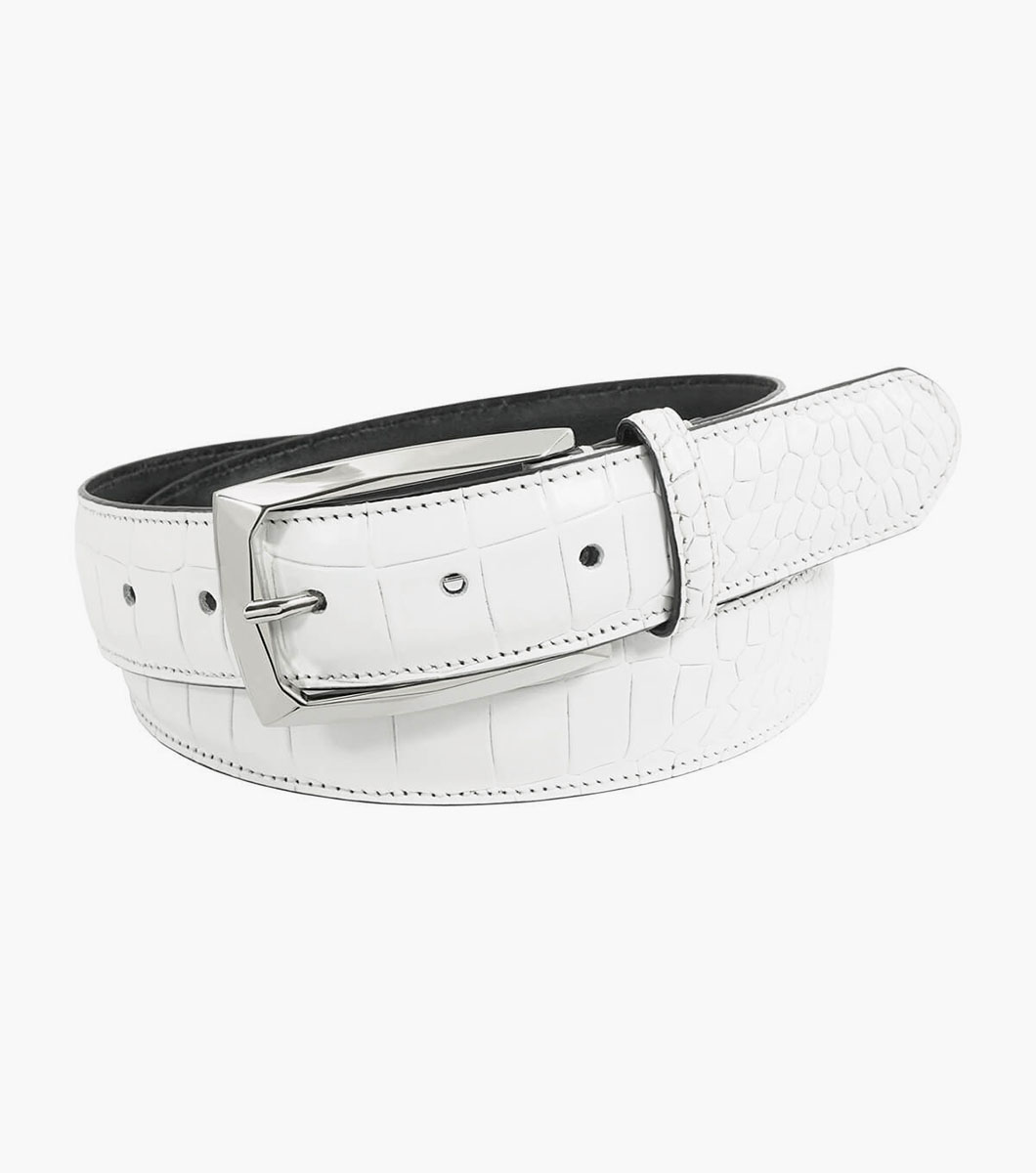stacy adams Ozzie Croc Emboss Belt Men’s Belts