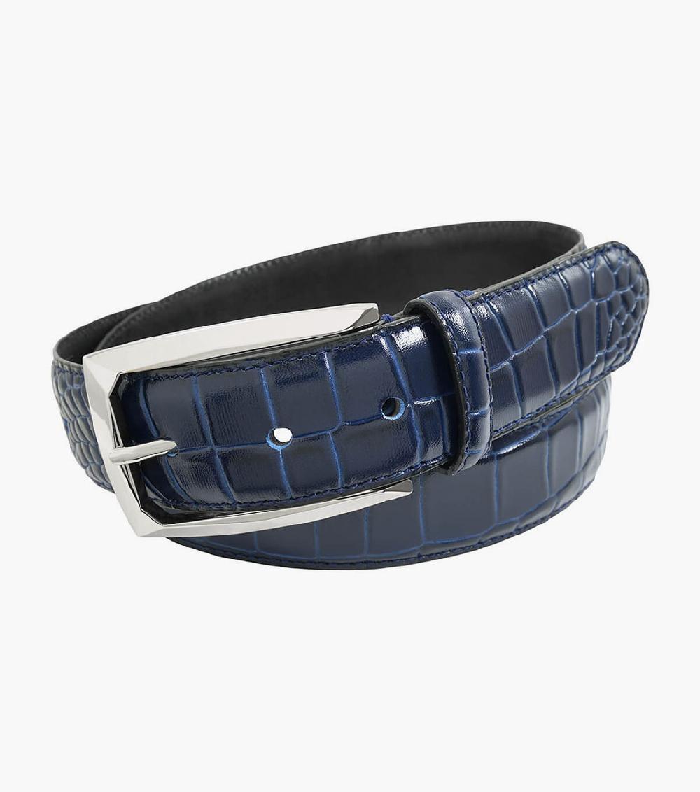 stacy adams Ozzie Croc Emboss Belt Men’s Belts