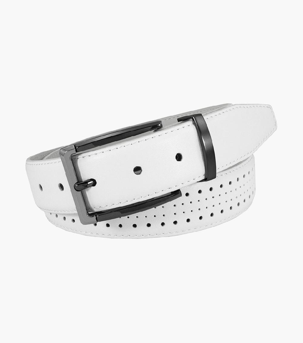 stacy adams Pacer Perf Leather Belt Men’s Belts