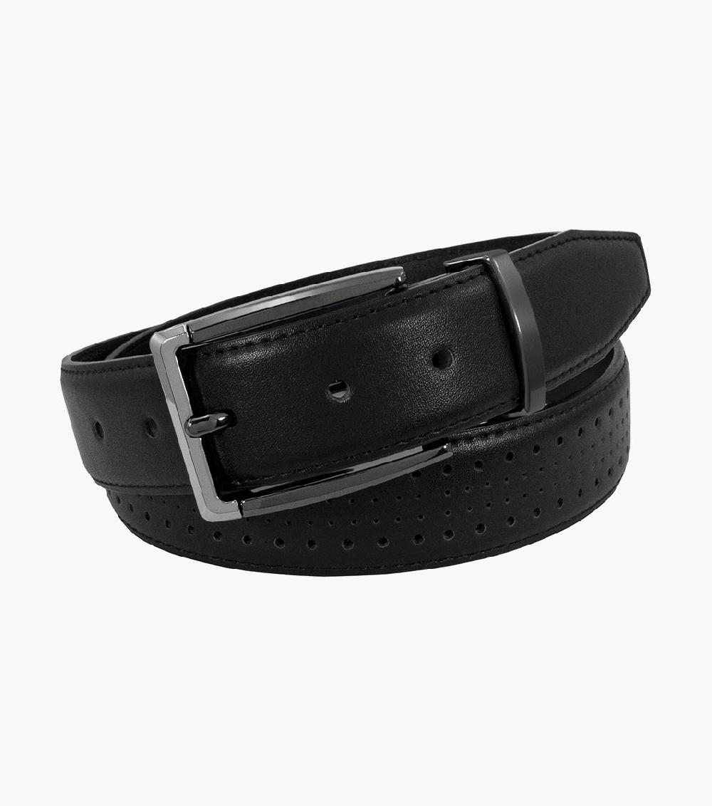 stacy adams Pacer Perf Leather Belt Men’s Belts