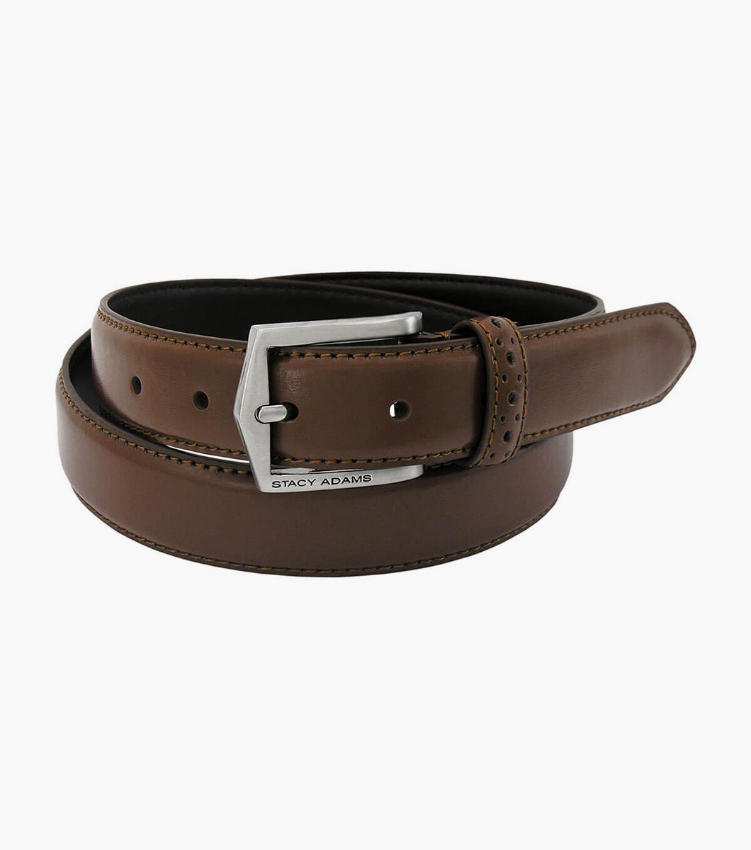 stacy adams Pinseal XL Perf Strap Belt Men’s Belts