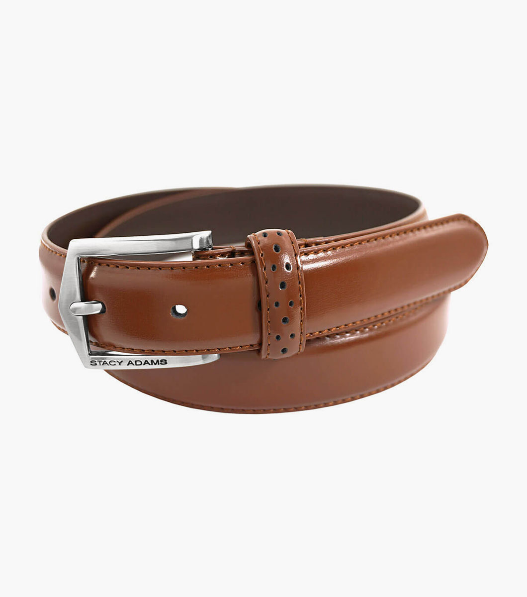 stacy adams Pinseal XL Perf Strap Belt Men’s Belts