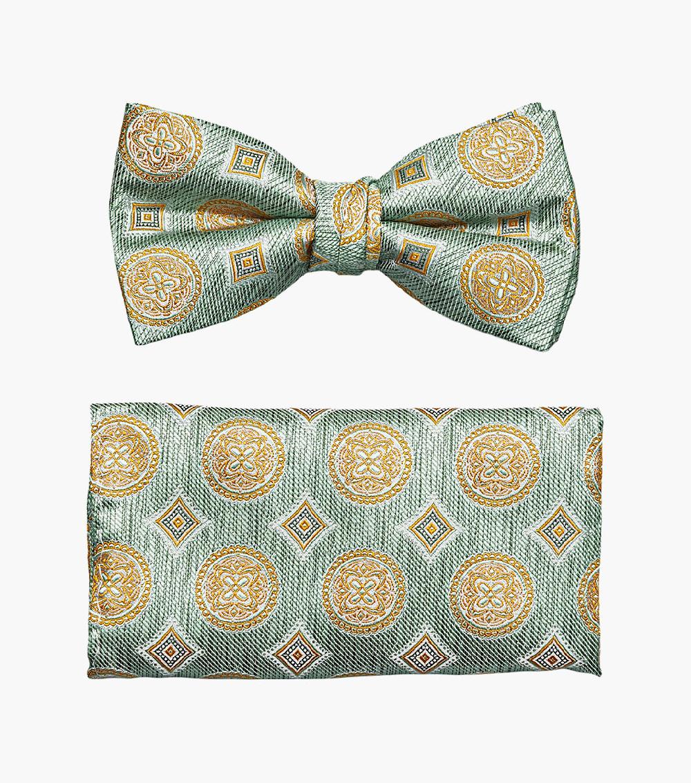 stacy adams Thiago Bow Tie & Hanky Set Men’s Ties