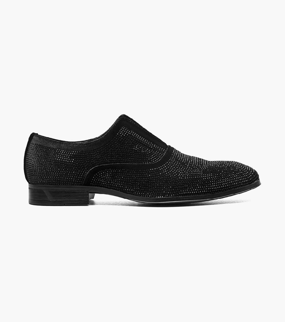 Stacy Adams Starleigh Rhinestone Plain Toe Slip On Men’s Dress Shoes