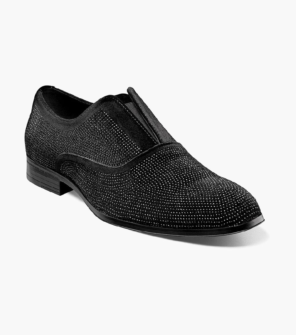stacy adams Starleigh Rhinestone Plain Toe Slip On Men’s Dress Shoes