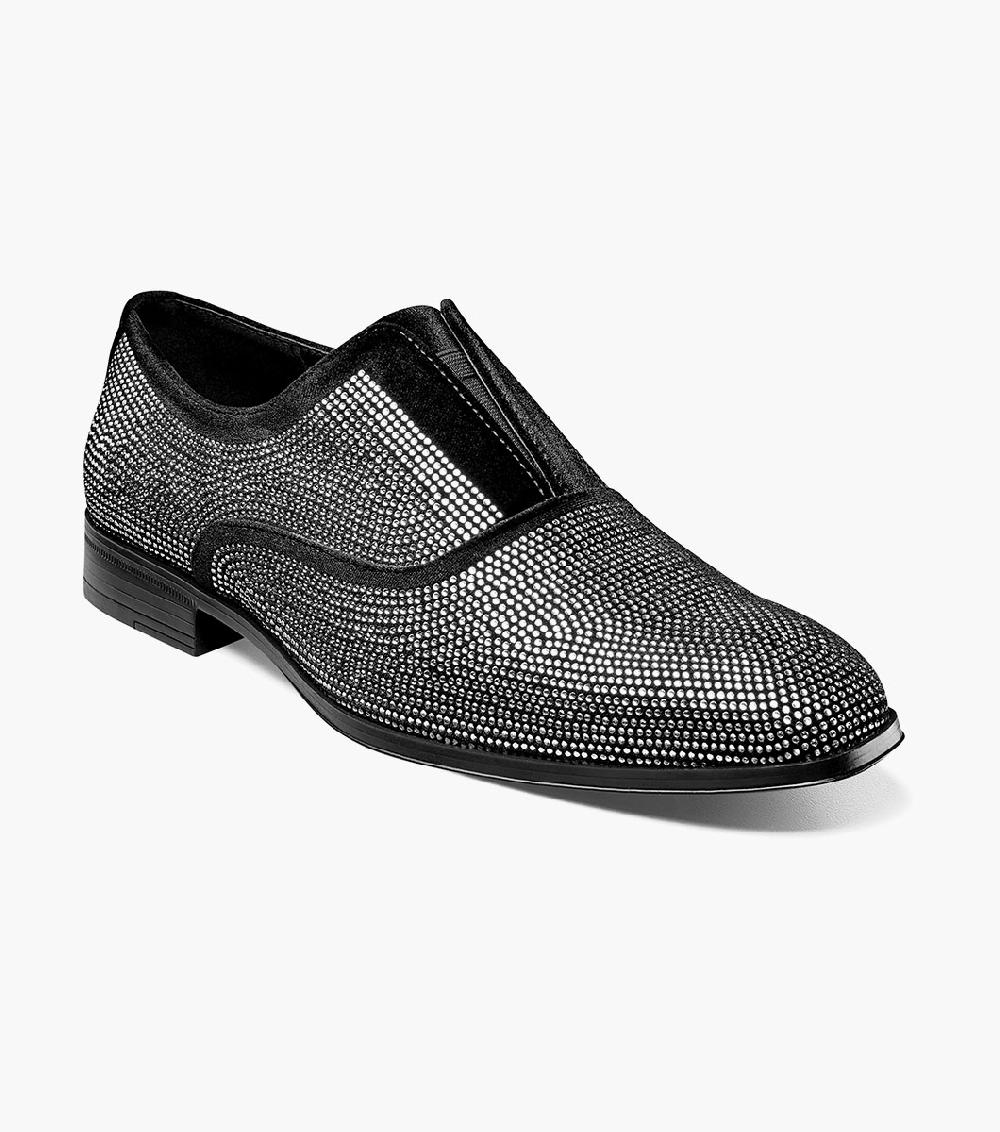 stacy adams Starleigh Rhinestone Plain Toe Slip On Men’s Dress Shoes
