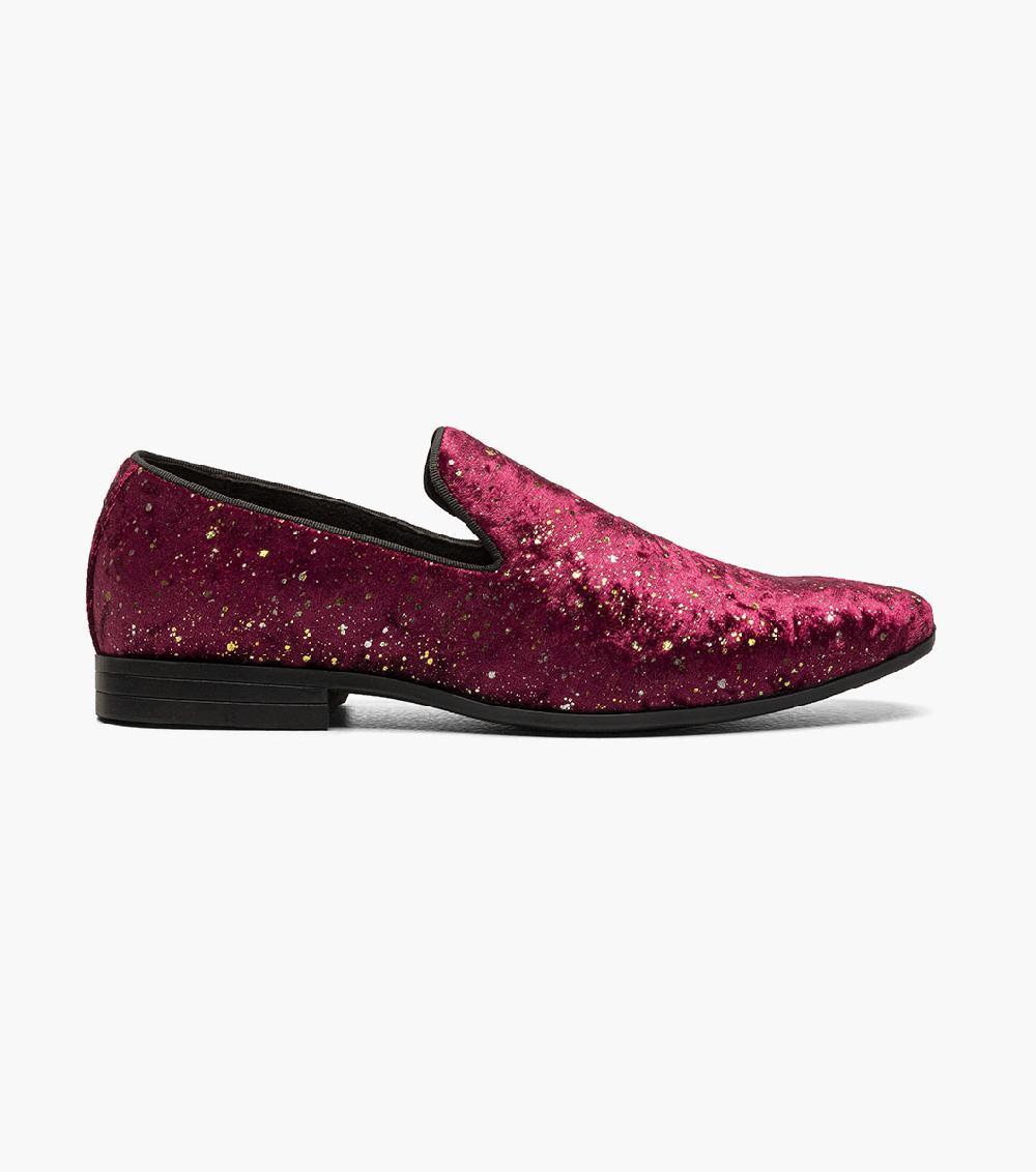 Stacy Adams Stellar Plain Toe Glitter Slip On Men’s Dress Shoes
